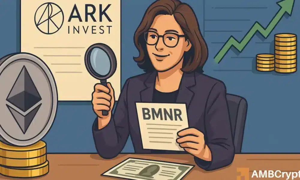 ARK Invest 以 1560 万美元加倍买入，BMNR 股价下跌 7%